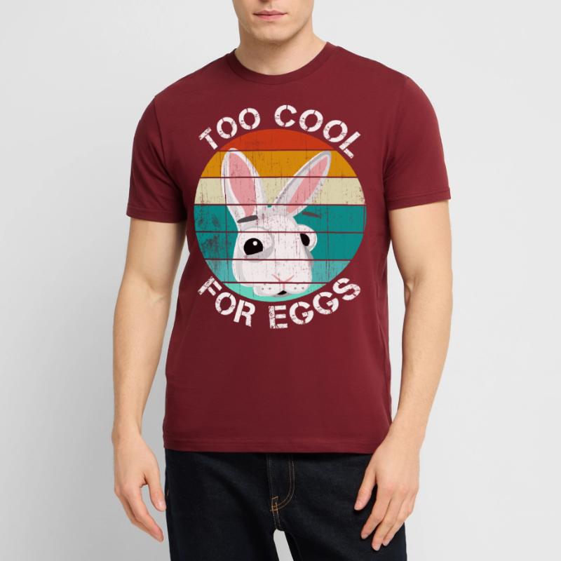 Too cool for eggs Easter gift Easter bunny funny Stanley/Stella CRAFTER Unisex Organic T-Shirt