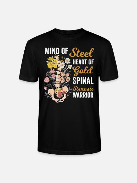 Spinal Stenosis: Strength & Resistance - Stanley/Stella CRAFTER Unisex Organic T-Shirt - black