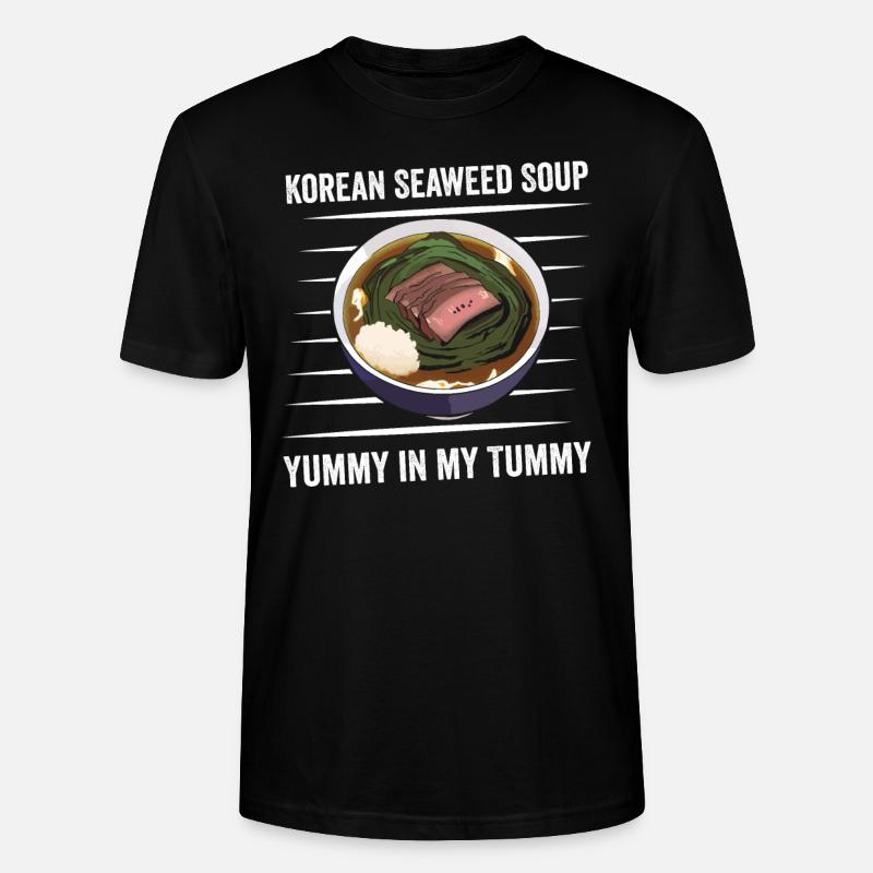 Algensuppe Liebe: Yummy Bauch - Stanley/Stella Unisex Bio-T-Shirt CRAFTER - Schwarz