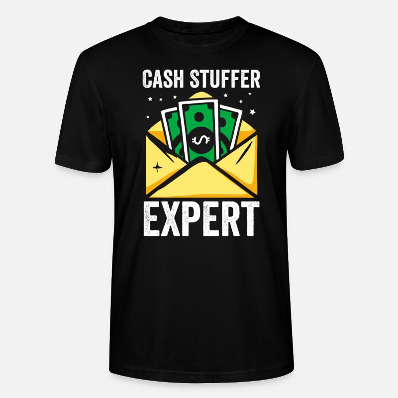Bargeldfüller Experte – Budgetierung Bargeldbörse - Stanley/Stella Unisex Bio-T-Shirt CRAFTER - Schwarz