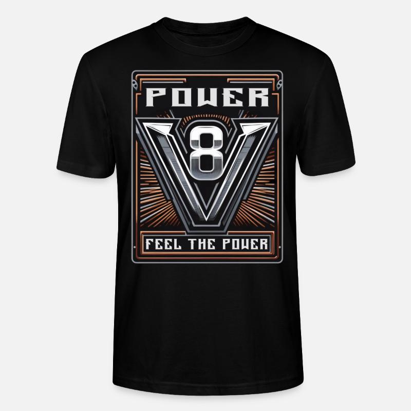 V8 - Stanley/Stella Unisex Bio-T-Shirt CRAFTER - Schwarz
