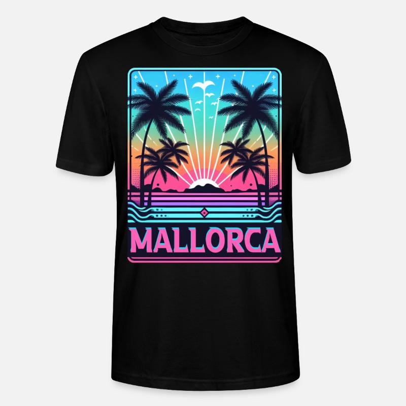 Majorque - T-shirt bio CRAFTER Stanley Stella Unisexe - noir