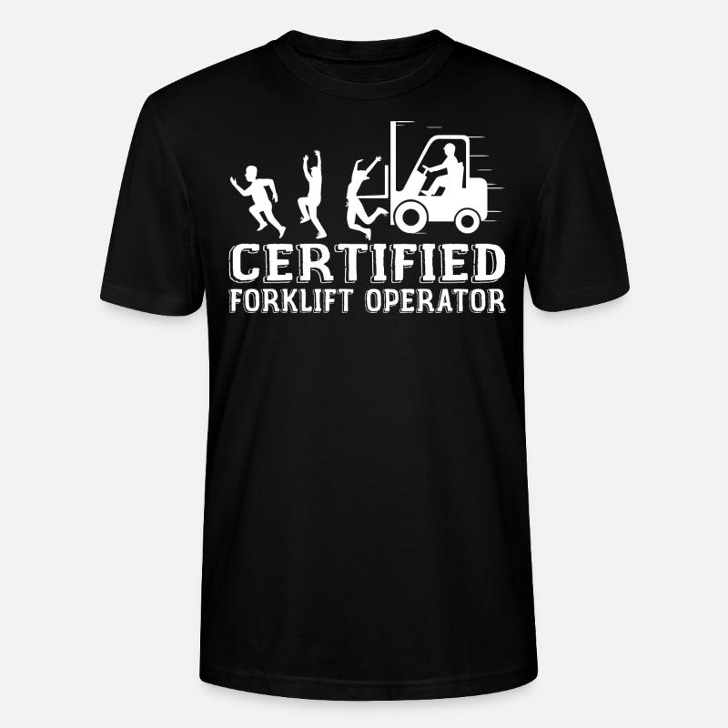 Zertifizierter Gabelstaplerfahrer - Stanley/Stella Unisex Bio-T-Shirt CRAFTER - Schwarz