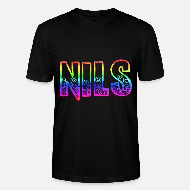 nils rs regenbogen - Stanley/Stella Unisex Bio-T-Shirt CRAFTER - Schwarz