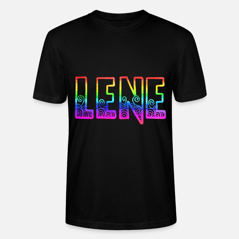 lene rs regenbogen - Stanley/Stella Unisex Bio-T-Shirt CRAFTER - Schwarz