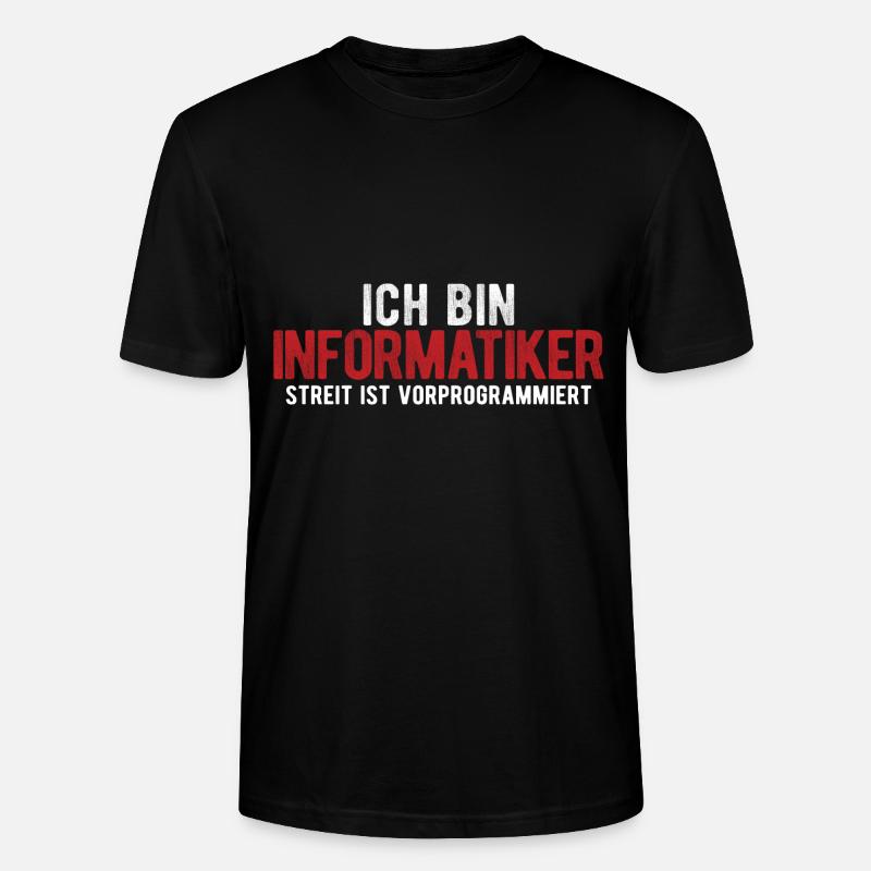Informatik Informatiker Programmierer - Stanley/Stella Unisex Bio-T-Shirt CRAFTER - Schwarz