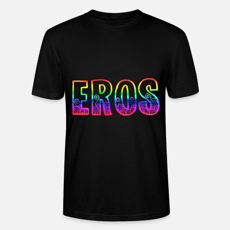 eros rs regenbogen - Stanley/Stella Unisex Bio-T-Shirt CRAFTER - Schwarz