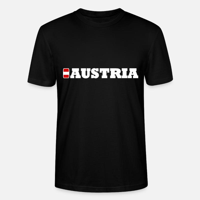 Austria / Austria - Stanley/Stella CRAFTER Unisex Organic T-Shirt - black