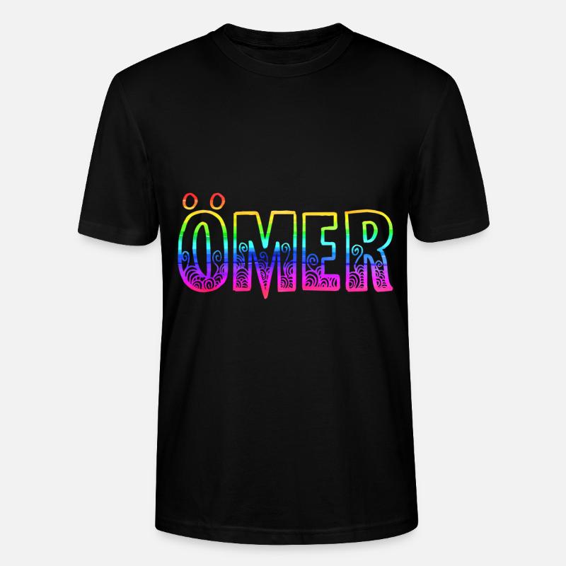 ömer rs regenbogen - Stanley/Stella Unisex Bio-T-Shirt CRAFTER - Schwarz