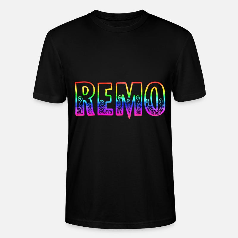 remo rs regenbogen - Stanley/Stella Unisex Bio-T-Shirt CRAFTER - Schwarz