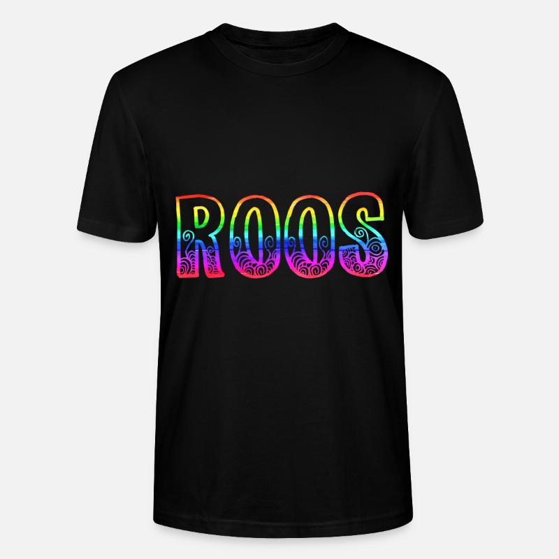 roos rs regenbogen - Stanley/Stella Unisex Bio-T-Shirt CRAFTER - Schwarz