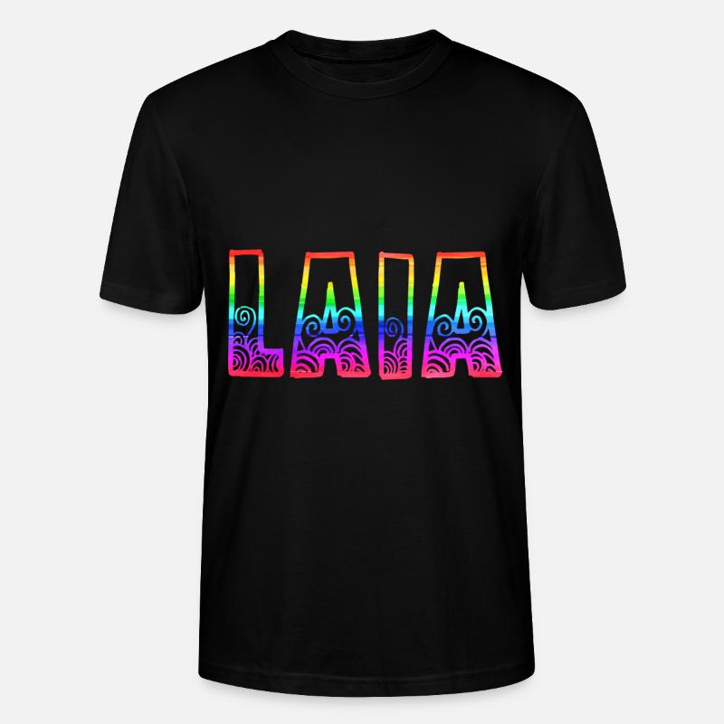 laia rs rainbow - Stanley/Stella CRAFTER Unisex Organic T-Shirt - black