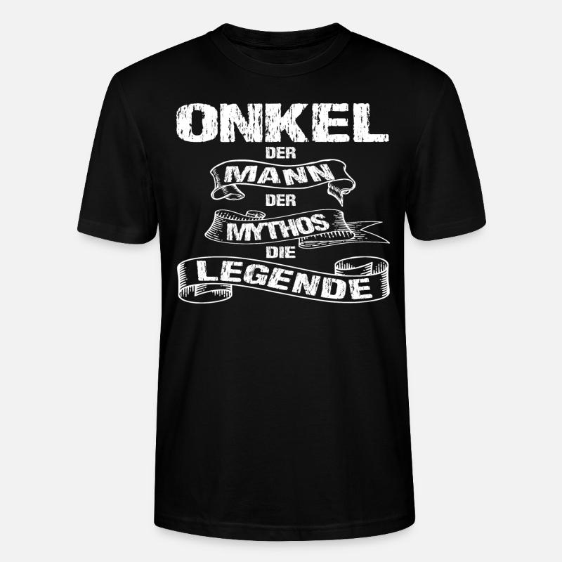 Onkel - Stanley/Stella Unisex Bio-T-Shirt CRAFTER - Schwarz