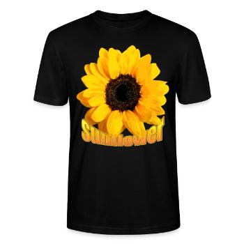 sunflower sunflower - Stanley/Stella CRAFTER Unisex Organic T-Shirt - black - Front - Alina (178cm) & Michal (187cm)