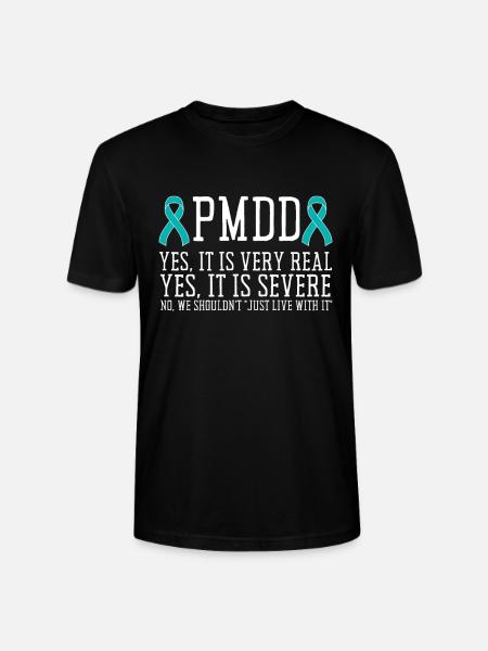 PMDD Sensibilisation Syndrome prémenstruel menstruel - T-shirt bio CRAFTER Stanley Stella Unisexe - noir