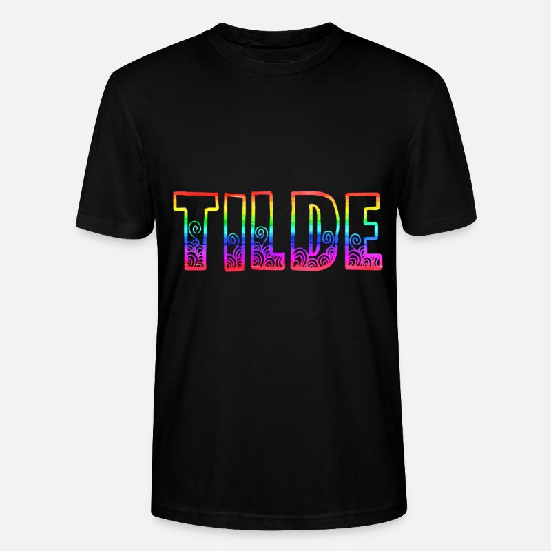 tilde rs rainbow - Stanley/Stella CRAFTER Unisex Organic T-Shirt - black