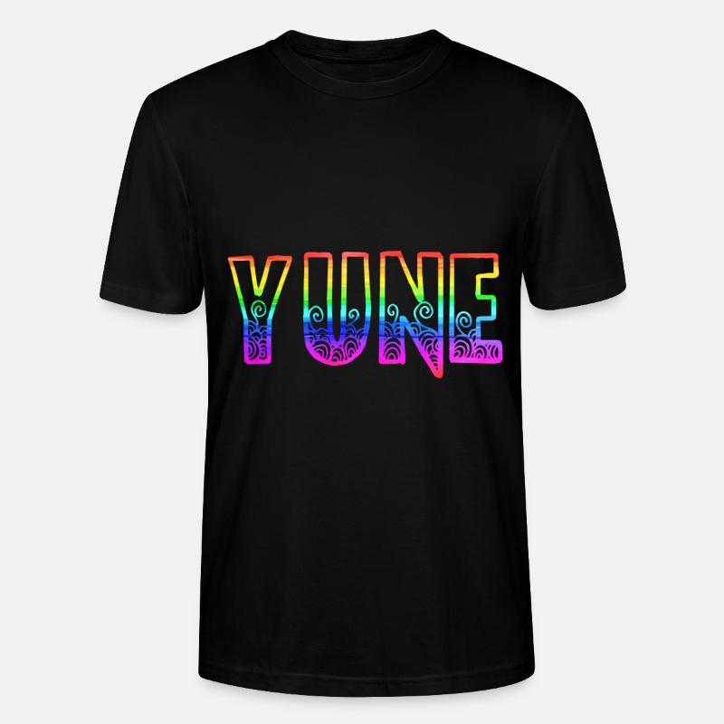 yune rs regenbogen - Stanley/Stella Unisex Bio-T-Shirt CRAFTER - Schwarz
