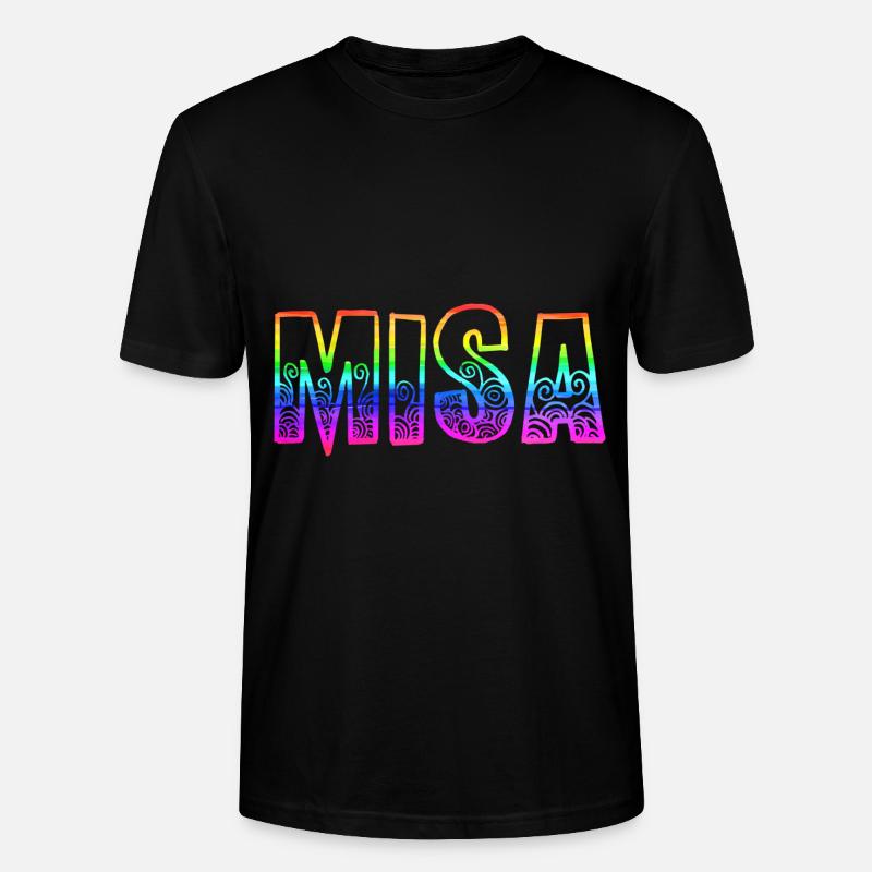 misa rs regenbogen - Stanley/Stella Unisex Bio-T-Shirt CRAFTER - Schwarz