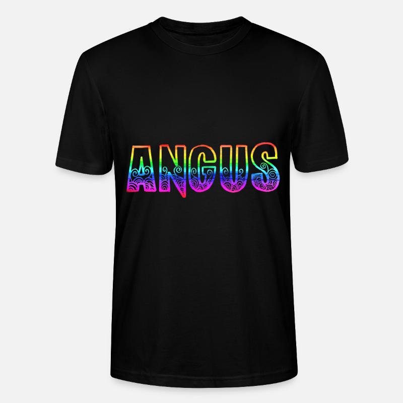 angus rs regenbogen - Stanley/Stella Unisex Bio-T-Shirt CRAFTER - Schwarz