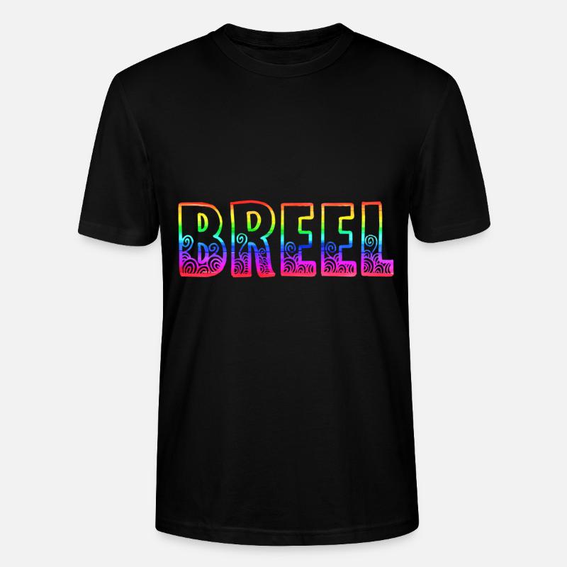 breel rs arc-en-ciel - T-shirt bio CRAFTER Stanley Stella Unisexe - noir