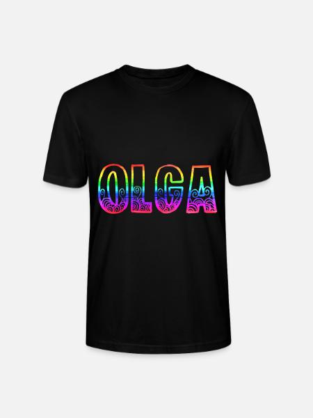 olga rs regenbogen - Stanley/Stella Unisex Bio-T-Shirt CRAFTER - Schwarz