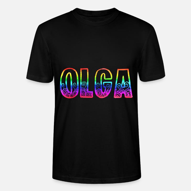 olga rs regenbogen - Stanley/Stella Unisex Bio-T-Shirt CRAFTER - Schwarz