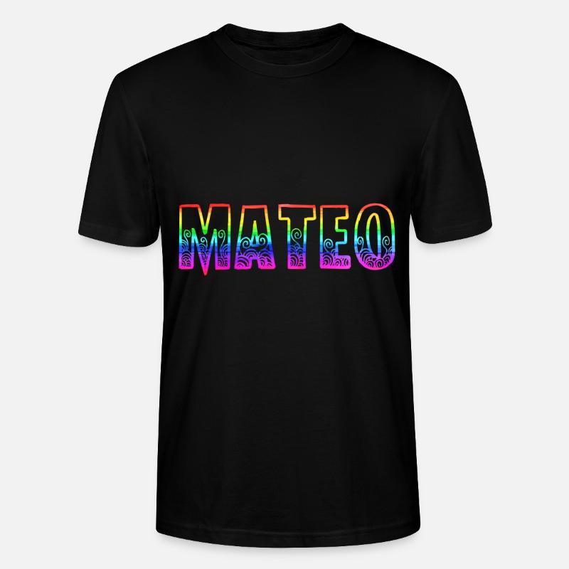 mateo rs regenbogen - Stanley/Stella Unisex Bio-T-Shirt CRAFTER - Schwarz