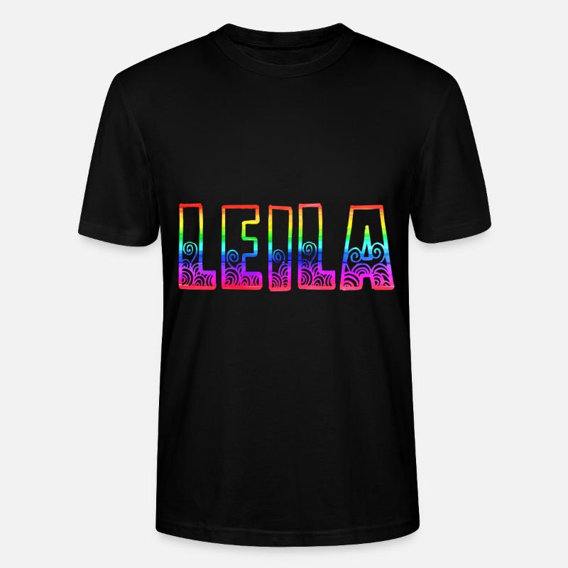 leila rs regenbogen - Stanley/Stella Unisex Bio-T-Shirt CRAFTER - Schwarz