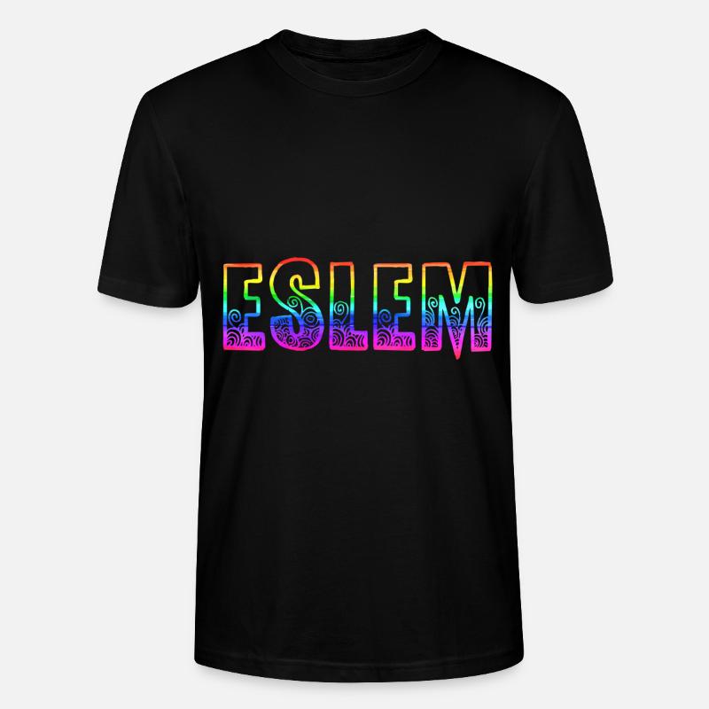 eslem rs regenbogen - Stanley/Stella Unisex Bio-T-Shirt CRAFTER - Schwarz