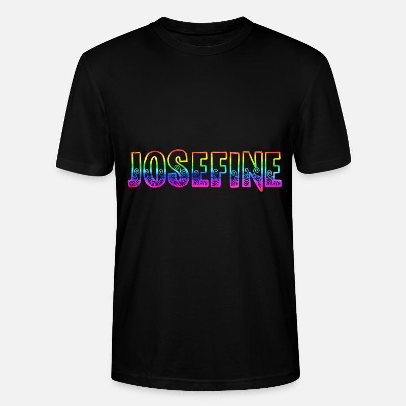 josefine rs regenbogen - Stanley/Stella Unisex Bio-T-Shirt CRAFTER - Schwarz
