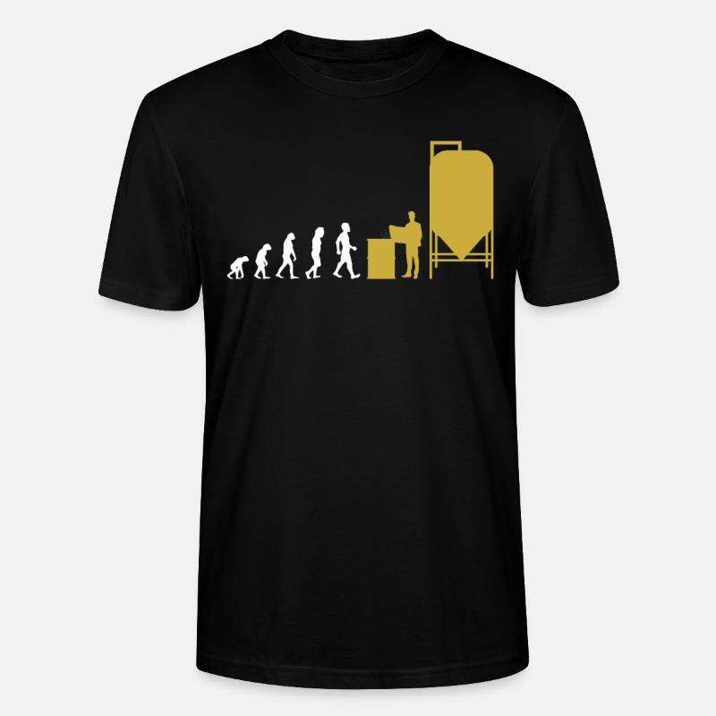 T-shirt Evolution Brewer Brewmaster - T-shirt bio CRAFTER Stanley Stella Unisexe - noir