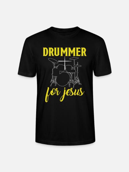 Batteur pour Jésus batteur - T-shirt bio CRAFTER Stanley Stella Unisexe - noir