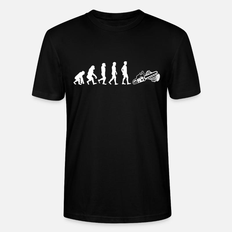 Evolution Holzarbeiter Tronçonneuse Tronçonneuse - T-shirt bio CRAFTER Stanley Stella Unisexe - noir