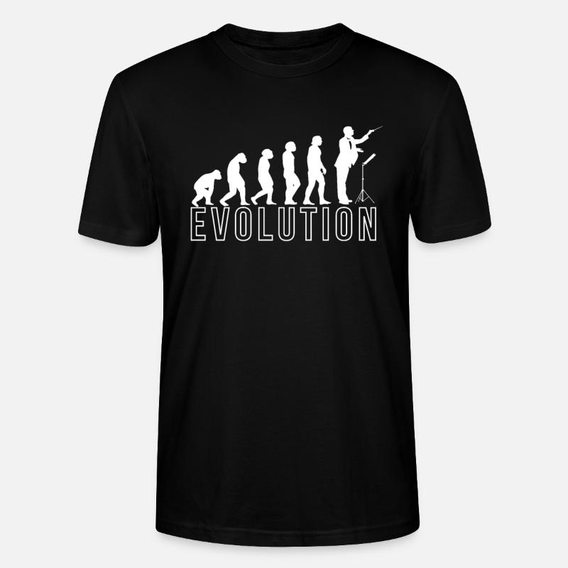 Evolution Dirigent T-Shirt Geschenk - Stanley/Stella Unisex Bio-T-Shirt CRAFTER - Schwarz