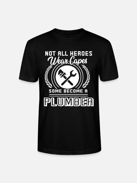 Plumber Become A Plumber - Stanley/Stella CRAFTER Unisex Organic T-Shirt - black