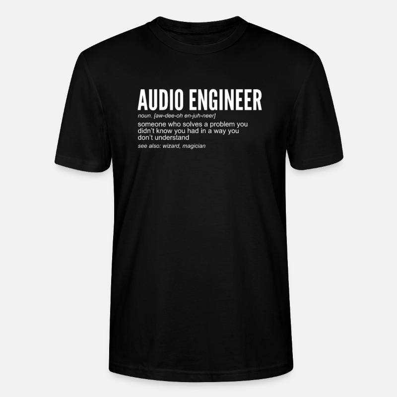 Audio Engineer Definition Tontechniker - Stanley/Stella Unisex Bio-T-Shirt CRAFTER - Schwarz