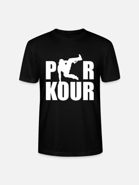 Parkour Shirt Geschenk - Stanley/Stella Unisex Bio-T-Shirt CRAFTER - Schwarz