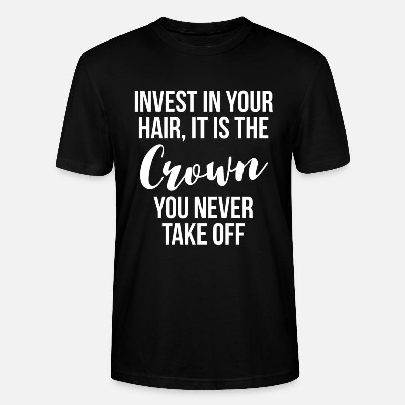 Cadeau de chemise coiffeuse - T-shirt bio CRAFTER Stanley Stella Unisexe - noir