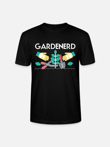 Gardenerd Shirt Geschenk Gärtner - Stanley/Stella Unisex Bio-T-Shirt CRAFTER - Schwarz