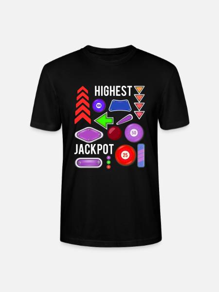 Highest Jackpot Pinball Shirt - Stanley/Stella Unisex Bio-T-Shirt CRAFTER - Schwarz