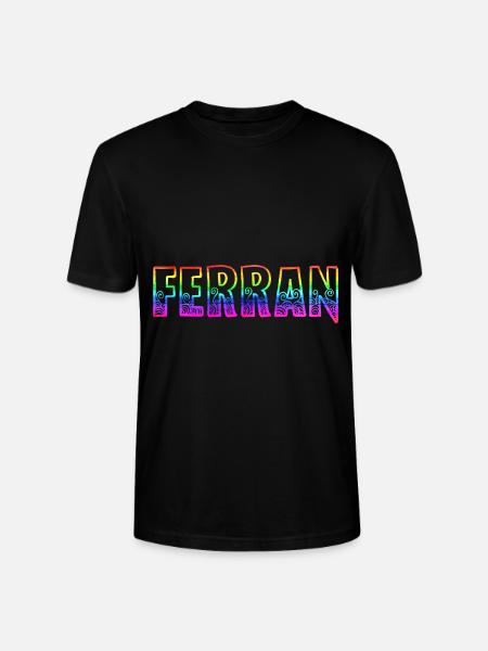ferran rs regenbogen - Stanley/Stella Unisex Bio-T-Shirt CRAFTER - Schwarz