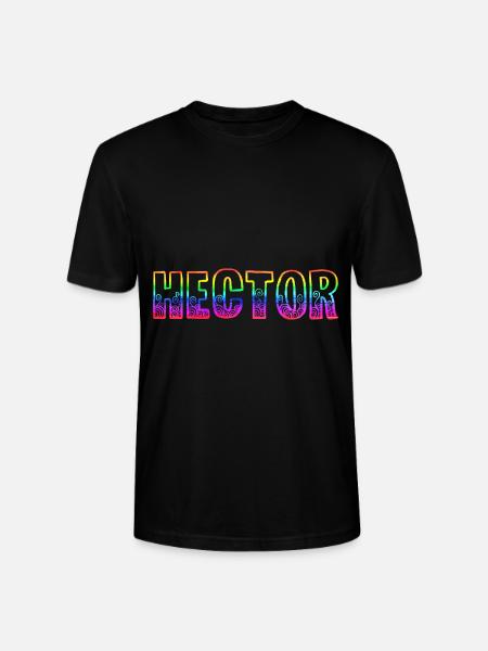 hector rs regenbogen - Stanley/Stella Unisex Bio-T-Shirt CRAFTER - Schwarz