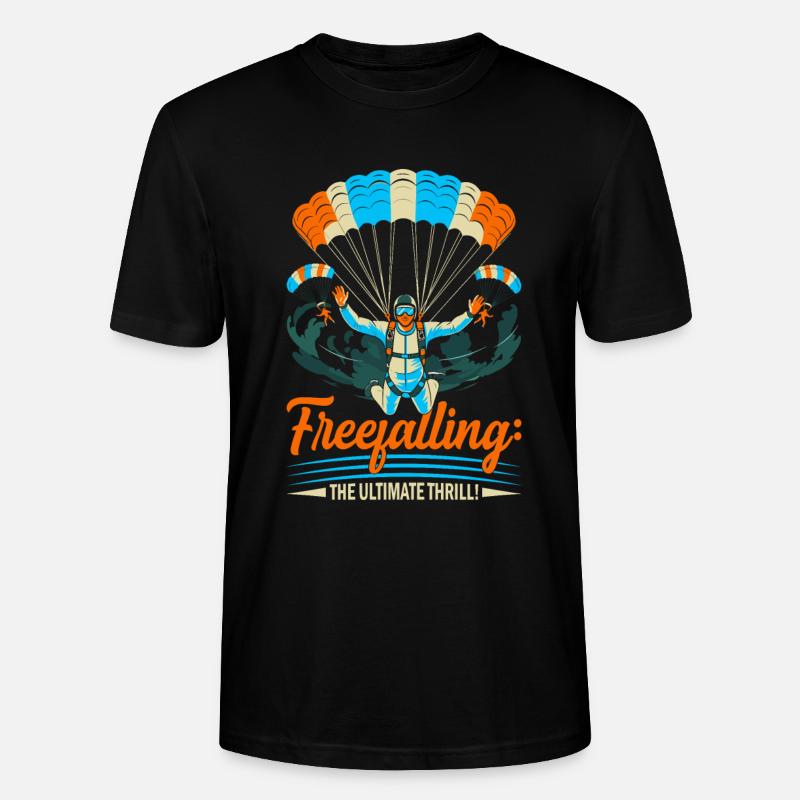 Freier Fall: der ultimative Nervenkitzel! - Stanley/Stella Unisex Bio-T-Shirt CRAFTER - Schwarz