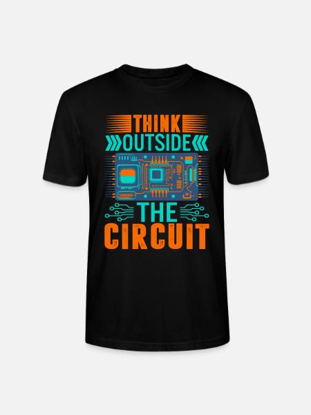 Think outside the circuit. - Stanley/Stella CRAFTER Unisex Organic T-Shirt - black