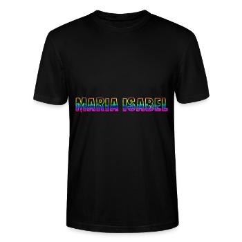 Maria Isabel RS Rainbow - Stanley/Stella CRAFTER Unisex Organic T-Shirt - black - Front - Alina (178cm) & Michal (187cm)
