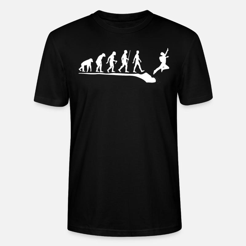 Base Jump Evolution T-Shirt & Geschenk - Stanley/Stella Unisex Bio-T-Shirt CRAFTER - Schwarz