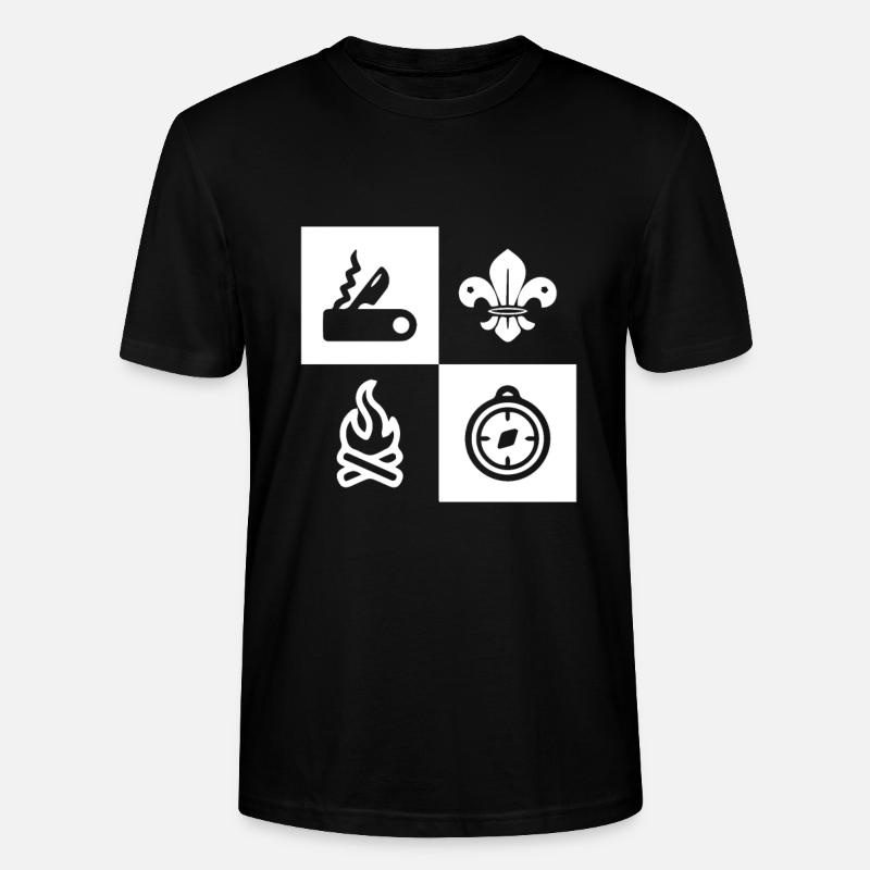 Pfadfinder Pfadfinder - Stanley/Stella Unisex Bio-T-Shirt CRAFTER - Schwarz