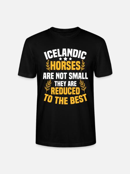 Cheval islandais - T-shirt bio CRAFTER Stanley Stella Unisexe - noir