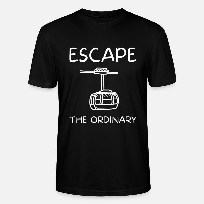 Téléphérique Tramway Téléphérique Télécabine - T-shirt bio CRAFTER Stanley Stella Unisexe - noir