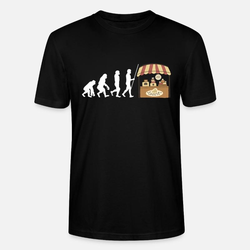 Cheesemonger Cheese Maker Gouda Lover - Stanley/Stella Unisex Bio-T-Shirt CRAFTER - Schwarz